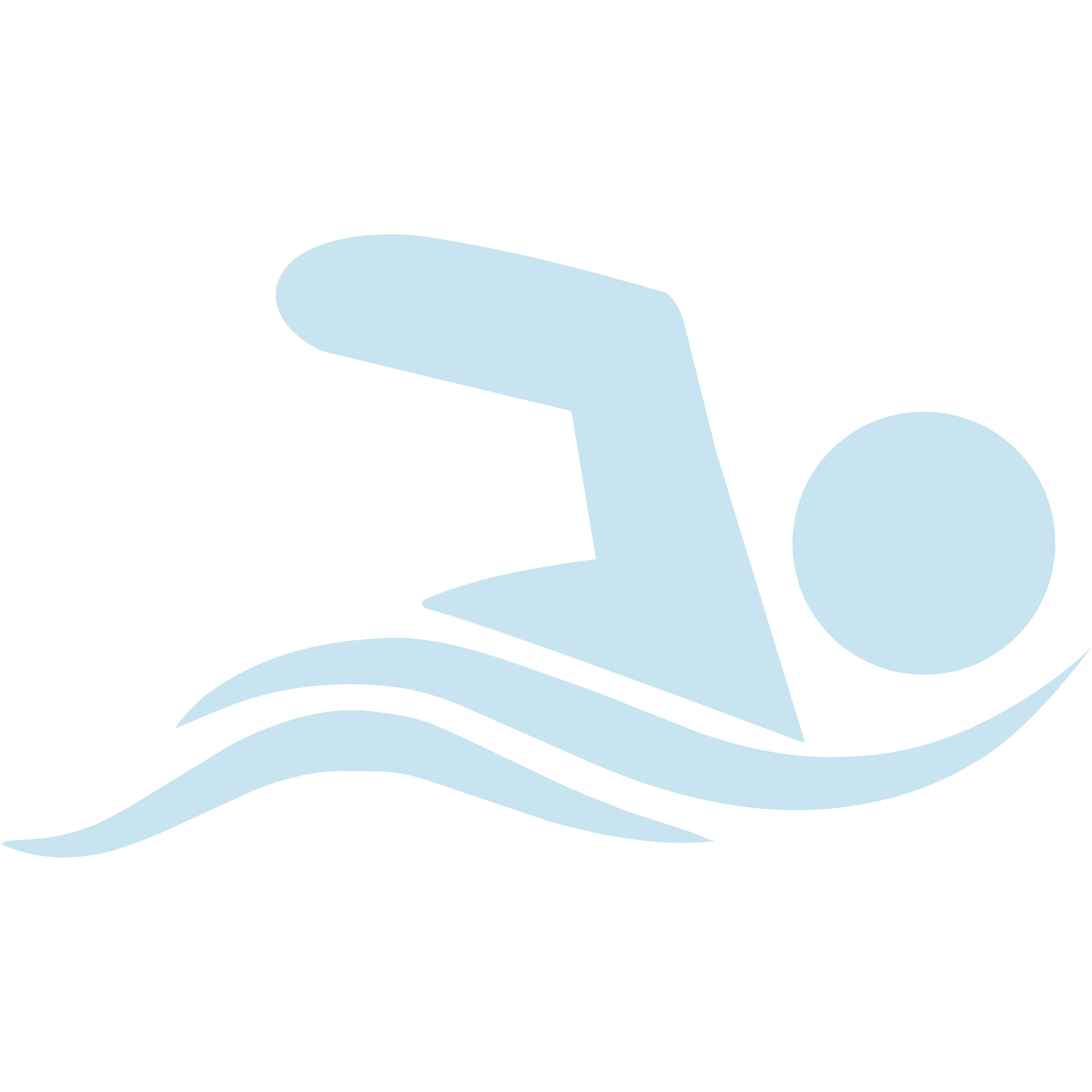 A symbol of someone swimming